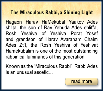The Miraculous Rabbi, a Shining Light